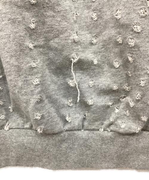 SHINYA KOZUKA（シンヤコズカ）SHINYA KOZUKA (シンヤコズカ) ホールデザインスウェット グレー サイズ:Mの古着・服飾アイテム