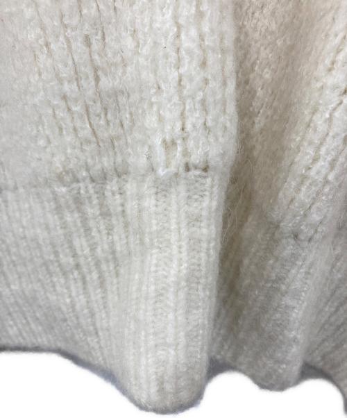 Matin Kim（マーティン・キム）Matin Kim (マーティン・キム) ロゴニットジャケット ホワイト×レッド サイズ: Freeの古着・服飾アイテム