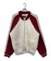 Matin Kim（マーティン・キム）の古着「ロゴニットジャケット」｜ホワイト×レッド
