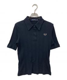 FRED PERRY（フレッドペリー）の古着「リブポロシャツ」｜ネイビー