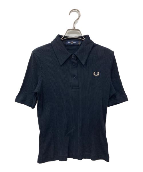 FRED PERRY（フレッドペリー）FRED PERRY (フレッドペリー) リブポロシャツ ネイビー サイズ:36の古着・服飾アイテム