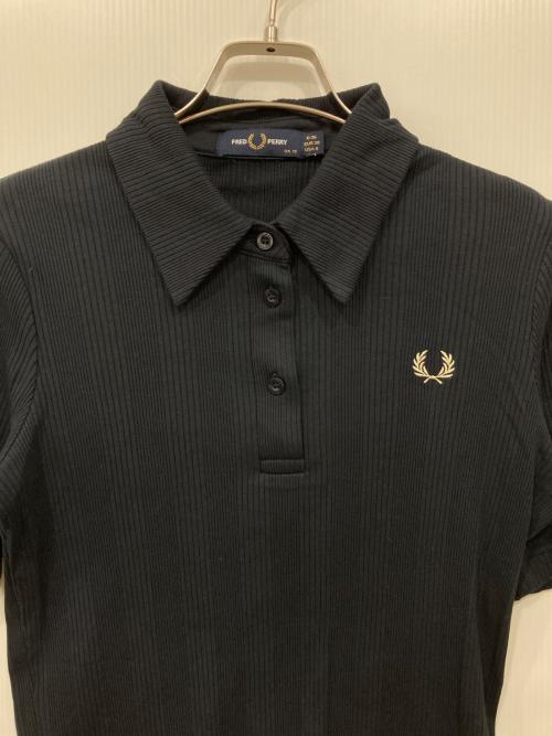 FRED PERRY（フレッドペリー）FRED PERRY (フレッドペリー) リブポロシャツ ネイビー サイズ:36の古着・服飾アイテム