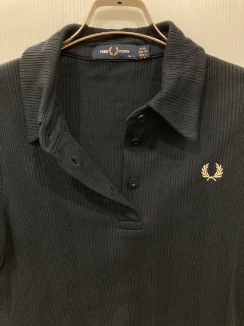 FRED PERRY（フレッドペリー）FRED PERRY (フレッドペリー) リブポロシャツ ネイビー サイズ:36の古着・服飾アイテム