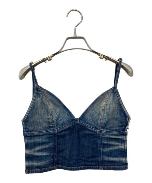 DIESEL（ディーゼル）DIESEL (ディーゼル) ロゴデニムビスチェ インディゴ サイズ:Sの古着・服飾アイテム