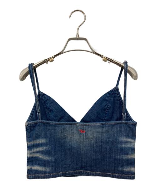 DIESEL（ディーゼル）DIESEL (ディーゼル) ロゴデニムビスチェ インディゴ サイズ:Sの古着・服飾アイテム