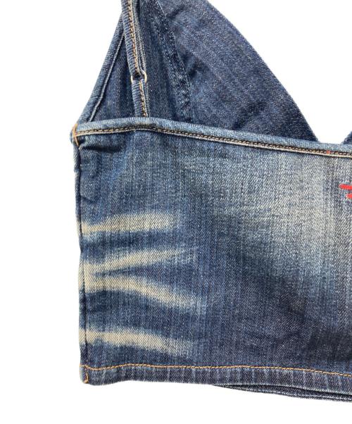 DIESEL（ディーゼル）DIESEL (ディーゼル) ロゴデニムビスチェ インディゴ サイズ:Sの古着・服飾アイテム