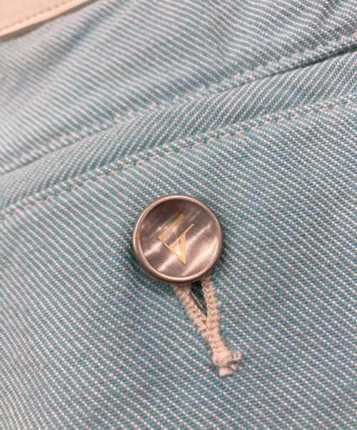 LIVINGTONE（リヴィントーン）LIVINGTONE (リヴィントーン) スリットボタン デニムパンツ ブルー サイズ:34の古着・服飾アイテム