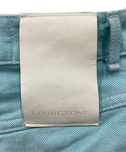 LIVINGTONE（リヴィントーン）LIVINGTONE (リヴィントーン) スリットボタン デニムパンツ ブルー サイズ:34の古着・服飾アイテム