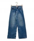 MAGDA BUTRYM×H&Mマグダブトリム×エイチアンドエム）の古着「バギープリーツフロントデニム」｜インディゴ