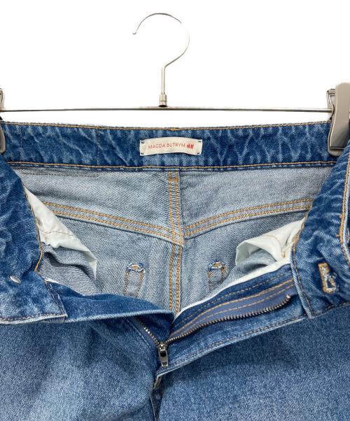 MAGDA BUTRYM（マグダブトリム）MAGDA BUTRYM (マグダブトリム) H&M (エイチアンドエム) バギープリーツフロントデニム インディゴ サイズ:32の古着・服飾アイテム