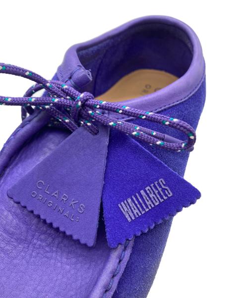 CLARKS（クラークス）CLARKS (クラークス) ワラビーシューズ パープル サイズ:25.5の古着・服飾アイテム