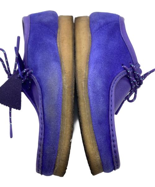 CLARKS（クラークス）CLARKS (クラークス) ワラビーシューズ パープル サイズ:25.5の古着・服飾アイテム