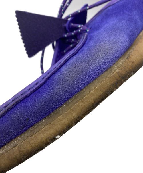 CLARKS（クラークス）CLARKS (クラークス) ワラビーシューズ パープル サイズ:25.5の古着・服飾アイテム