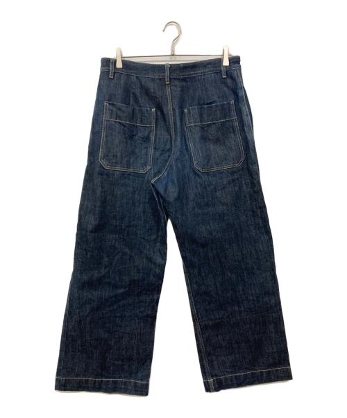 STUDIO NICHOLSON（スタジオ ニコルソン）STUDIO NICHOLSON (スタジオ ニコルソン) ワイド ストレート デニムパンツ インディゴ サイズ:Mの古着・服飾アイテム