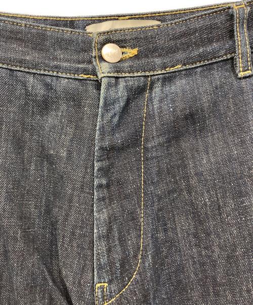 STUDIO NICHOLSON（スタジオ ニコルソン）STUDIO NICHOLSON (スタジオ ニコルソン) ワイド ストレート デニムパンツ インディゴ サイズ:Mの古着・服飾アイテム