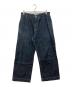 STUDIO NICHOLSON（スタジオ ニコルソン）の古着「ワイド ストレート デニムパンツ」｜インディゴ