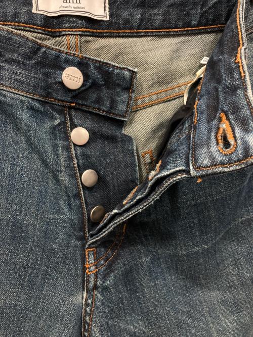 AMI Alexandre Mattiussi（アミアレクサンドルマテュッシ）AMI Alexandre Mattiussi (アミアレクサンドルマテュッシ) デニムパンツ インディゴ サイズ:SIZE 71cm (W28)の古着・服飾アイテム