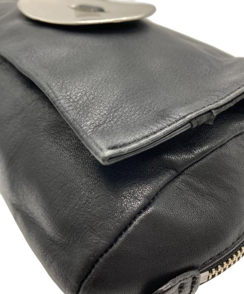 kawa-kawa（カワカワ）kawa-kawa (カワカワ) button ポシェット ブラックの古着・服飾アイテム