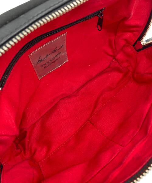 kawa-kawa（カワカワ）kawa-kawa (カワカワ) button ポシェット ブラックの古着・服飾アイテム