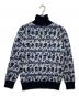 MARK&LONA (マークアンドロナ) レオパード柄タートルネックニット ブルー サイズ:S：6000円