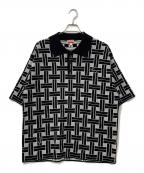 KENZOケンゾー）の古着「ポロシャツ」｜ブラック×ホワイト