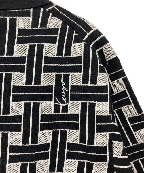 KENZO（ケンゾー）KENZO (ケンゾー) ポロシャツ ブラック×ホワイト サイズ:Lの古着・服飾アイテム