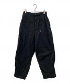 THE NORTHFACE PURPLELABELザ・ノースフェイス パープルレーベル）の古着「Ripstop Wide Cropped Pants / リップストップ ワイド クロップド パンツ」｜ブラック