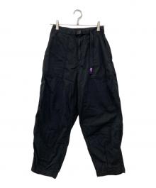THE NORTHFACE PURPLELABEL（ザ・ノースフェイス パープルレーベル）の古着「Ripstop Wide Cropped Pants / リップストップ ワイド クロップド パンツ」｜ブラック