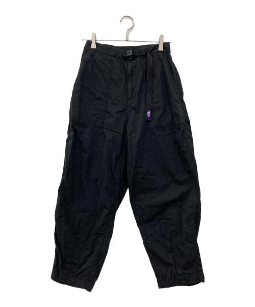 THE NORTHFACE PURPLELABEL（ザ・ノースフェイス パープルレーベル）THE NORTHFACE PURPLELABEL (ザ・ノースフェイス パープルレーベル) Ripstop Wide Cropped Pants / リップストップ ワイド クロップド パンツ ブラック サイズ:WSの古着・服飾アイテム