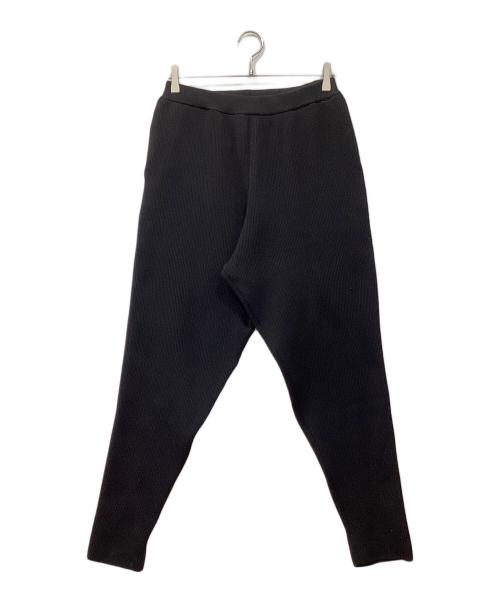 PH/NGER/N（フィンガリン）PH/NGER/N (フィンガリン) RIDGE KNIT PANTS ブラック サイズ:Lの古着・服飾アイテム