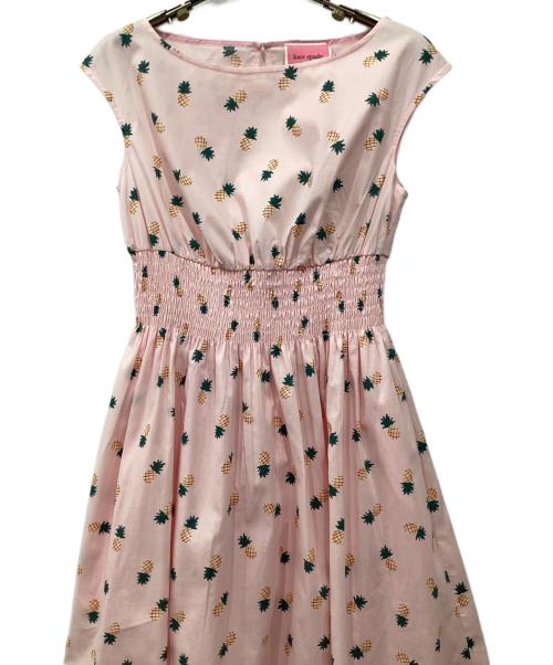 Kate Spade（ケイトスペード）Kate Spade (ケイトスペード) ノースリーブワンピース ピンク サイズ:XS 未使用品の古着・服飾アイテム