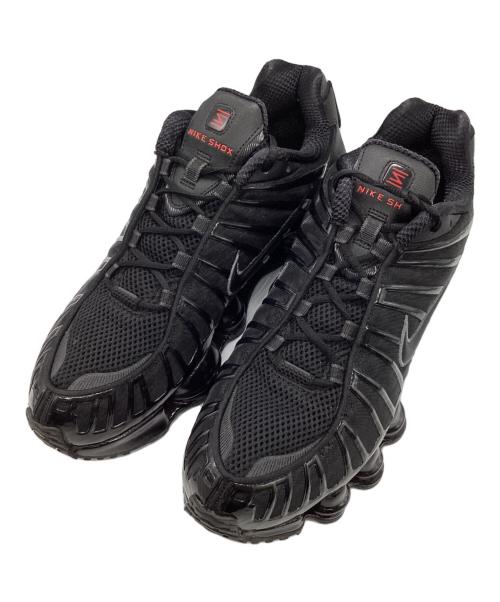 NIKE（ナイキ）NIKE (ナイキ) NIKE SHOX TL BLACK/BLACK-MTLC HEMATITE-MAX ORANGE / ローカットスニーカー ブラック サイズ:28の古着・服飾アイテム