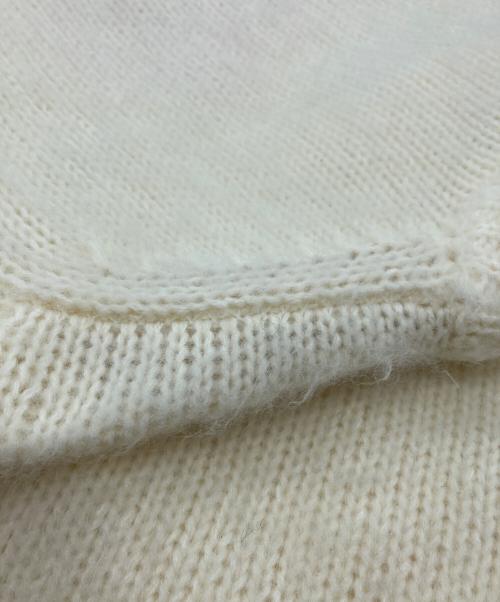 CHILD WOMAN（チャイルドウーマン）CHILD WOMAN (チャイルドウーマン) 花モチーフ起毛インターシャプルオーバー アイボリー サイズ:Freeの古着・服飾アイテム