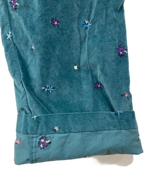 BEAUTY&YOUTH（ビューティーアンドユース）BEAUTY&YOUTH (ビューティーアンドユース) エンブロイダリー イージーパンツ グリーン サイズ:Mの古着・服飾アイテム