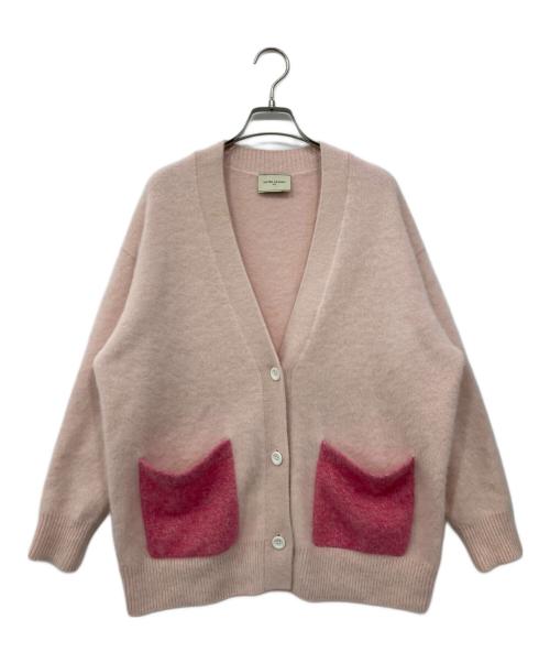 UNITED ARROWS（ユナイテッドアローズ）UNITED ARROWS (ユナイテッドアローズ) フォックスカシミヤ ミドル カーディガン ピンク サイズ:Freeの古着・服飾アイテム