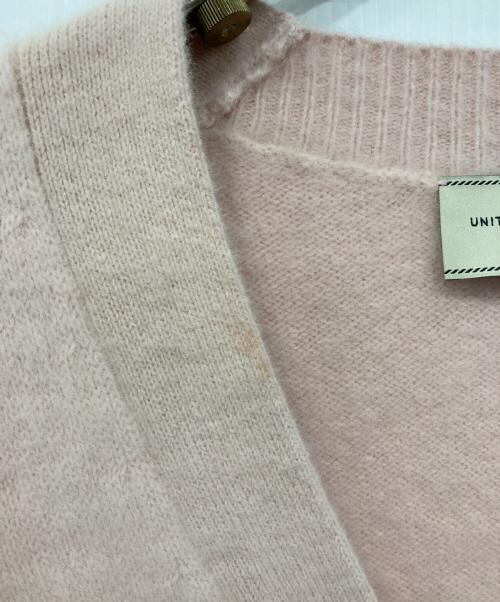 UNITED ARROWS（ユナイテッドアローズ）UNITED ARROWS (ユナイテッドアローズ) フォックスカシミヤ ミドル カーディガン ピンク サイズ:Freeの古着・服飾アイテム