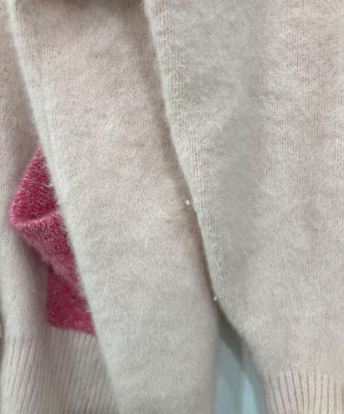 UNITED ARROWS（ユナイテッドアローズ）UNITED ARROWS (ユナイテッドアローズ) フォックスカシミヤ ミドル カーディガン ピンク サイズ:Freeの古着・服飾アイテム