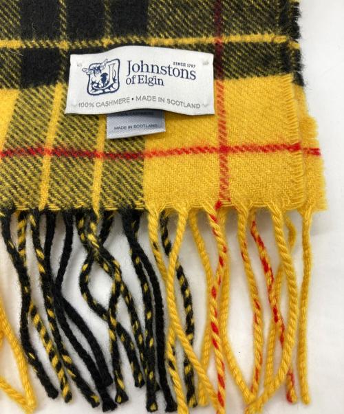 JOHNSTONS OF ELGIN（ジョンストンズオブエルガン）JOHNSTONS OF ELGIN (ジョンストンズオブエルガン) カシミヤマフラー イエローの古着・服飾アイテム