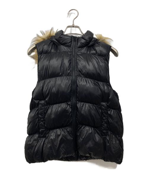 2002（ニセンニ）2002 (ニセンニ) キングファーダウンベスト ブラック サイズ:Mの古着・服飾アイテム