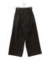 SINSS (シンス) ツイード3タックワイドスラックス ブラウン サイズ:MEDIUM：6000円