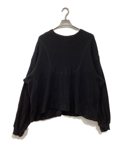 refomed（リフォメッド）refomed (リフォメッド) AZEAMI THERMAL TEE / アゼアミサーマルＴ ブラック サイズ:3の古着・服飾アイテム