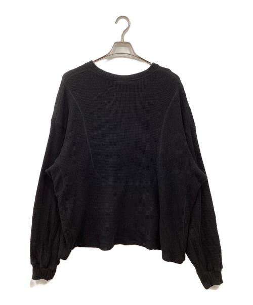 refomed（リフォメッド）refomed (リフォメッド) AZEAMI THERMAL TEE / アゼアミサーマルＴ ブラック サイズ:3の古着・服飾アイテム