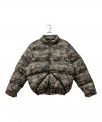 stussyステューシー）の古着「MICRO RIPSTOP DOWN JACKET / マイクロリップストップダウンジャケット」｜カーキ