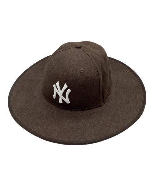 New Era（ニューエラ）New Era (ニューエラ) フィッテド ロングブリムハット ブラウン サイズ:59.6㎝の古着・服飾アイテム