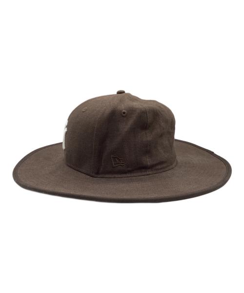 New Era（ニューエラ）New Era (ニューエラ) フィッテド ロングブリムハット ブラウン サイズ:59.6㎝の古着・服飾アイテム