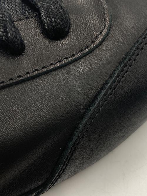 6CRAYON DESIGN（シックスクレヨン）6CRAYON DESIGN (シックスクレヨン) タビレザースリッポンスニーカー ブラック サイズ:EUR42の古着・服飾アイテム