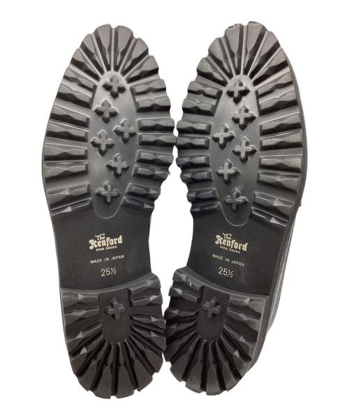 THE KENFORD（ケンフォード）The Kenford (ケンフォード) ペイズリーバイカラーローファー ブラック×ホワイト サイズ:25.5cmの古着・服飾アイテム