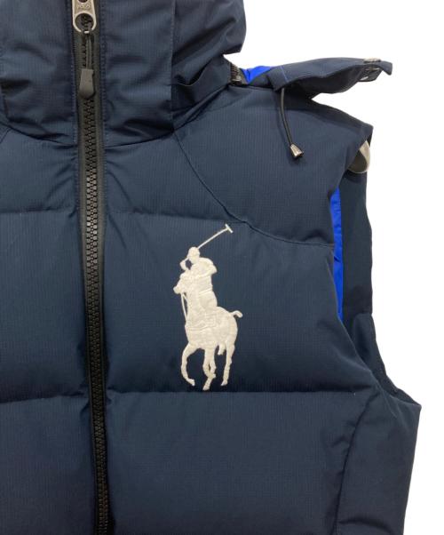 POLO RALPH LAUREN（ポロ・ラルフローレン）POLO RALPH LAUREN (ポロ・ラルフローレン) ビッグポニーダウンベスト ネイビー サイズ:Sの古着・服飾アイテム