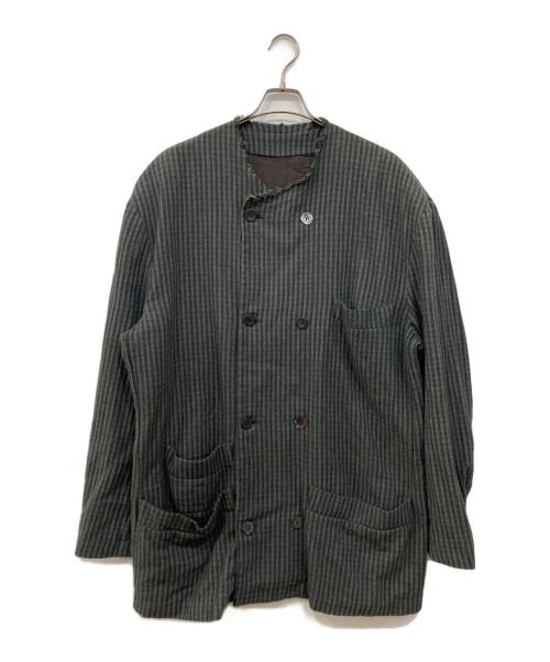 MAGLIANO（マリアーノ）MAGLIANO (マリアーノ) ノーカラーオーバージャケット グリーン サイズ:Sの古着・服飾アイテム