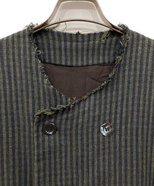 MAGLIANO（マリアーノ）MAGLIANO (マリアーノ) ノーカラーオーバージャケット グリーン サイズ:Sの古着・服飾アイテム